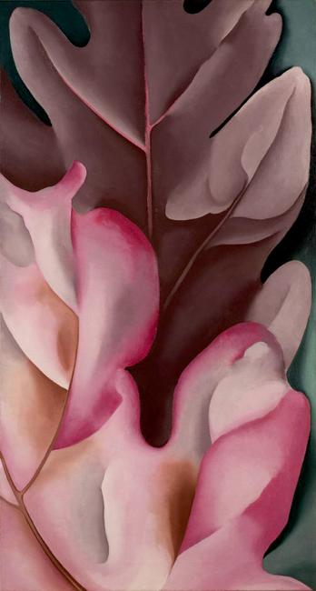 Georgia O’Keeffe, ‘Oak Leaves Pink and Grey’