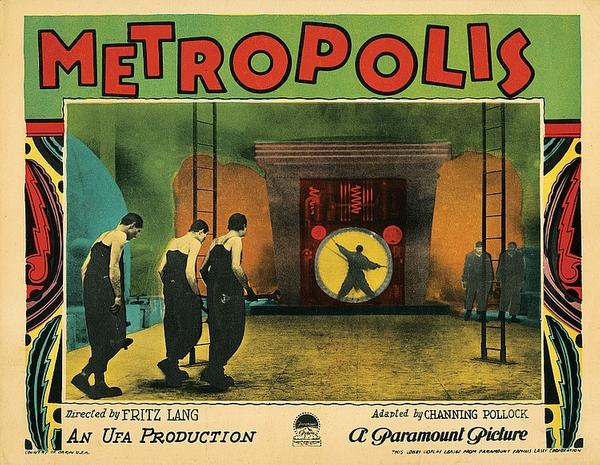 A vintage lobby card from the 1927 silent movie and science-fiction epic Metropolis is estimated to realize $20,000 - $30,000 through Profiles in History, with online bidding offered by Invaluable.