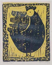 Color woodblock printed on Japan paper by Milton Avery (American, 1885-1965), titled Hen, an artist’s proof, signed lower right and dated 1954 (est.  $1,500-$3,000).