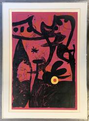 Lithograph in colors titled Defile des Mannequins Istanbul (Mannequin Parade in Istanbul) by Joan Miro (Spanish, 1893-1983), circa 1969, signed and numbered (34/75) (est.  $5,000-$8,000).