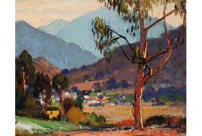 Winding Valley by early California Impressionist Alfred Mitchell (1888-1972) SOLD