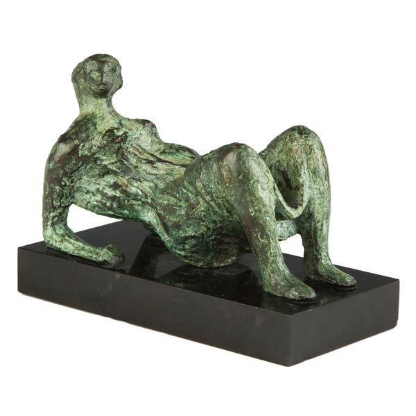 Henry Moore's Draped Reclining Figure, executed circa 1935-1936, the first work by the British sculptor to enter the collection of an American art museum.