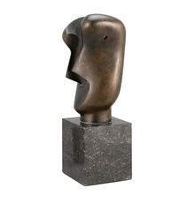 "Divided Head", a bronze by Henry Spencer Moore