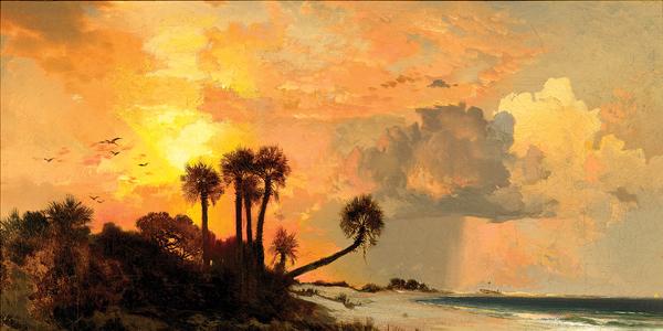 Thomas Moran (American, 1837-1926), Fort George Island, 1880, Oil on canvas, 11 x 15 in., The Florida Art Collection, Gift of Samuel H.  and Roberta T.  Vickers, Photography by Randy Batista