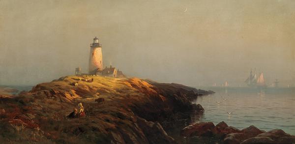 This painting by Edward Moran (1829-1901), titled Cape Ann Lighthouse, is expected to fetch $150,000-$250,000 on October 23rd.