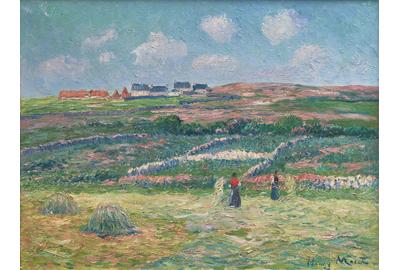 Henry Moret, Lande Bretonne, c.  1903.  Oil on canvas.  18 x 24 in