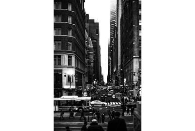 Moving Elephant by Mark,NYC 5th, Silver Gelatin Print, 27.5'' x 20''