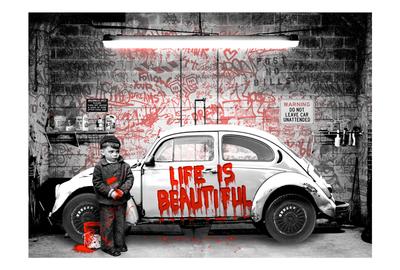 Mr.  Brainwash VW Beetle.