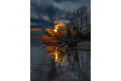 “Twilight on Botany Bay, SC” by Jill Moles Mullins 