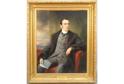 This portrait of Cornelius Vanderbilt by Daniel Huntington is being offered by Nadeau's Auction Gallery on Nov.  7, 2015, with online bidding offered by Invaluable.