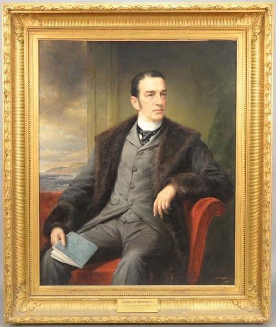 This portrait of Cornelius Vanderbilt by Daniel Huntington is being offered by Nadeau's Auction Gallery on Nov.  7, 2015, with online bidding offered by Invaluable.