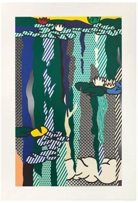 Roy Lichtenstein's Water Lilies with Cloud, 1992, sold for $341,000 Nov.  8 at Heritage in Dallas.