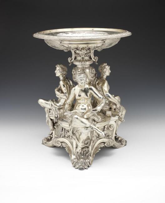 A 19TH CENTURY FRENCH SILVER TABLE CENTREPIECE BY THE FIRM OF FROMENT-MEURICE COMES TO AUCTION