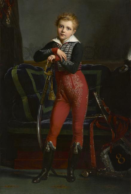 Alexandre Jean Dubois-Drahonet (French, 1791-1834), Portrait of Achille Deban de Laborde, 1817, Oil on canvas, 59 x 39.6 in.  Clark Art Institute, 2017.2