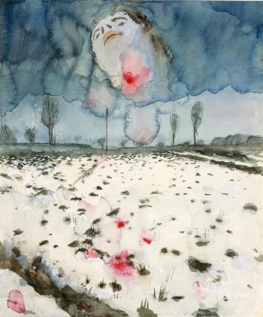 Anselm Kiefer (German, born 1945).  Winter Landscape, 1970.  Watercolor, gouache, and graphite on paper.  The Metropolitan Museum of Art, Denise and Andrew Saul Fund, 1995.  ©Anselm Kiefer