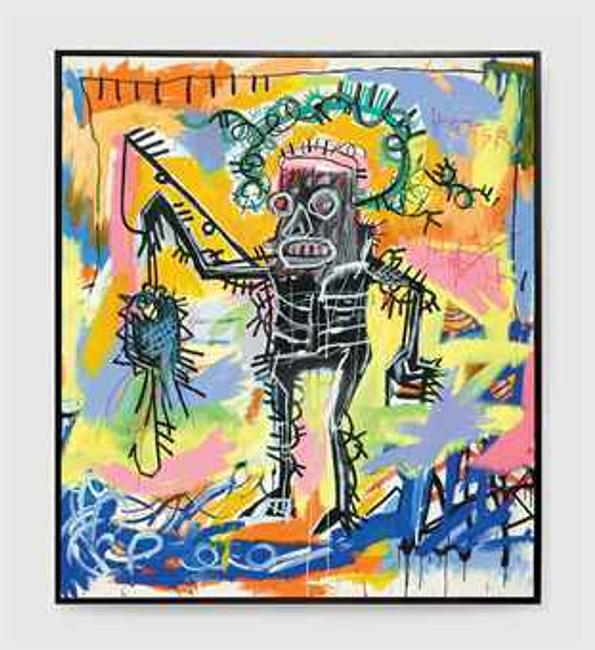  Jean-Michel Basquiat (1960-1988) Untitled, brought an artist auction record of $26,402,500 at Christie's.  