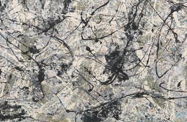 Jackson Pollock.  Number 28, 1950 (detail), 1950.  Enamel on canvas.  The Metropolitan Museum of Art, New York, The Muriel Kallis Steinberg Newman Collection, Gift of Muriel Kallis Newman, in honor of her grandchildren, Ellen Steinberg Coven and Dr.  Peter Steinberg, 2006 © 2018 The Pollock-Krasner Foundation / Artists Rights Society (ARS), New York