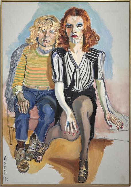 Alice Neel, Jackie Curtis and Ritta Redd, 1970, Oil on canvas; 152.40 x 106.40 cm, The Cleveland Museum of Art, Leonard C.  Hanna, Jr.  Fund 2009.345 © The Estate of Alice Neel