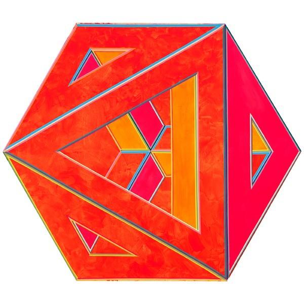 Alvin Loving (1935-2005), Septehedron 34, 1970.  Acrylic on shaped canvas, 88 5/8 × 102 1/2 in.  (225.1 × 260.4 cm).  Whitney Museum of American Art, New York; gift of William Zierler, Inc.  in honor of John I.  H.  Baur 74.65.  Courtesy the Estate of Al Loving and Garth Greenan Gallery, New York