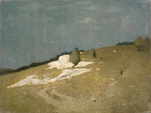 Emil Carlsen, Foothills, circa 1907, oil on canvas, 12 x 16 inches.  Heckscher Museum of Art, Huntington, New York.