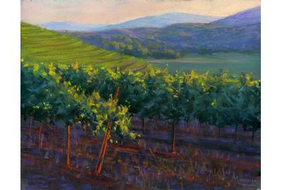 Above Sonoma Valley by Joe Mancuso, 11”x14” pastel