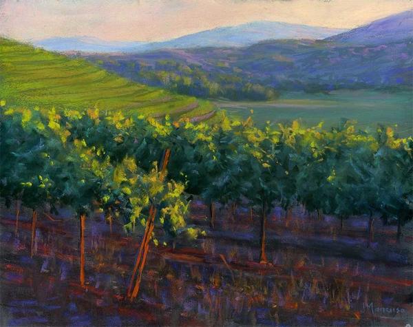 Above Sonoma Valley by Joe Mancuso, 11”x14” pastel