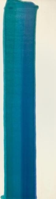 Blue Pilaster II – Morris Louis’ 1960 masterwork of Color Field painting (est.  $300,000-$500,000).  