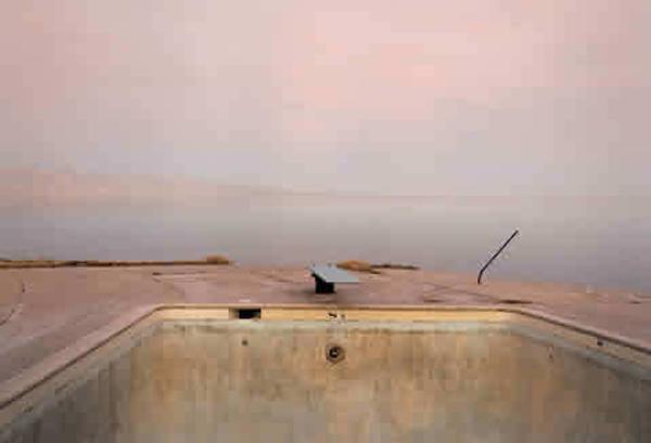 Richard Misrach's 'Diving Board, Salton Sea,' in "California: The Art of Water" at Cantor Arts Center.