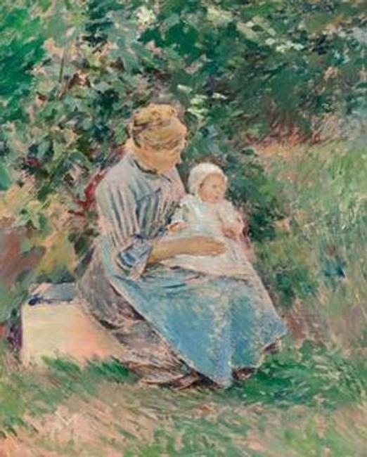 Theodore Robinson’s Normandy Mother and Child (Marie Trognon and Baby), 1892 (est.  $300,000-$500,000).  