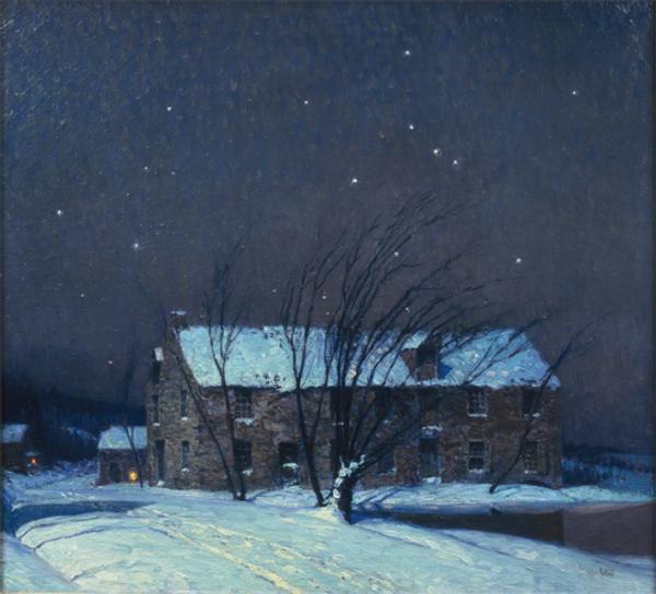 George Sotter (1879-1953), Silent Night, ca.  1932, oil on canvas, H.  36 x W.  40 inches.  Collection of Carol and Louis Della Penna.