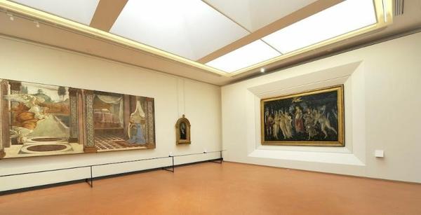 The Botticelli Room, Uffizi Gallery, renovated in 2016 with funds from Friends of Florence.  Courtesy Uffizi Gallery.