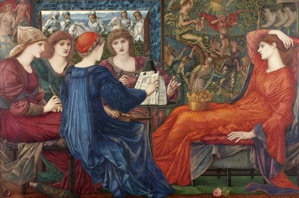 Edward Burne-Jones, Laus Veneris 1873-78.  Oil painting on canvasy.  