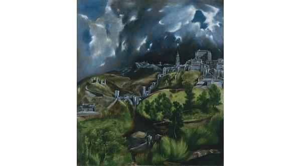 El Greco (Domenikos Theotokopoulos) (Greek, Iráklion (Candia) 1540/41–1614 Toledo), View of Toledo (detail).  Oil on canvas.  The Metropolitan Museum of Art, H.  O.  Havemeyer Collection, Bequest of Mrs.  H.  O.  Havemeyer, 1929