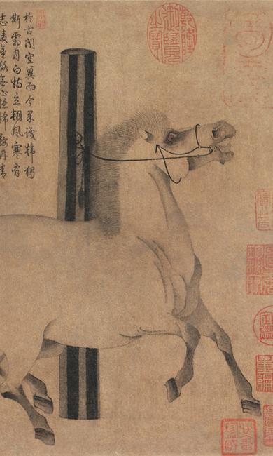 Han Gan (Chinese, active ca.  742–756).  Night-Shining White (detail), ca.  750.  Tang dynasty (618–907).  China.  Handscroll; ink on paper; 12 1/8 x 13 3/8 in.  (30.8 x 34 cm).  The Metropolitan Museum of Art, New York, Purchase, The Dillon Fund Gift, 1977 (1977.78)