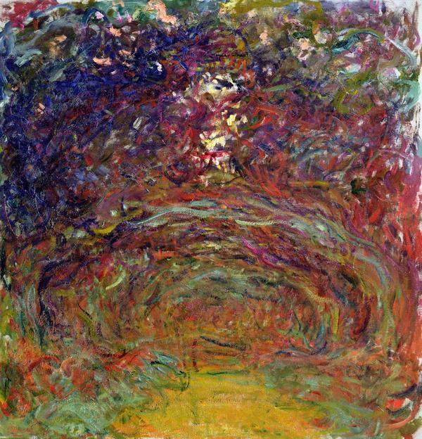 Claude Monet (French, 1840–1926), The Path under the Rose Arches, c.  1920–22.  Oil on canvas, 36 1/4 x 35 in.  (92 x 89 cm).  Musée Marmottan Monet, Paris, 5104