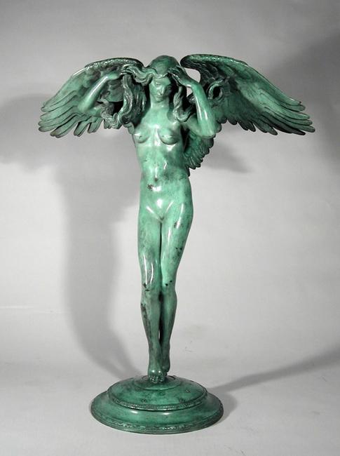 Adolph Alexander Weinman (1870-1952), Descending Night, ca.  1914-1915, bronze sculpture, 26 1/2 x 21 1/12 x 10 in., Collection of Dr.  Michael Nieland.  Photograph courtesy of Conner Rosenkranz 