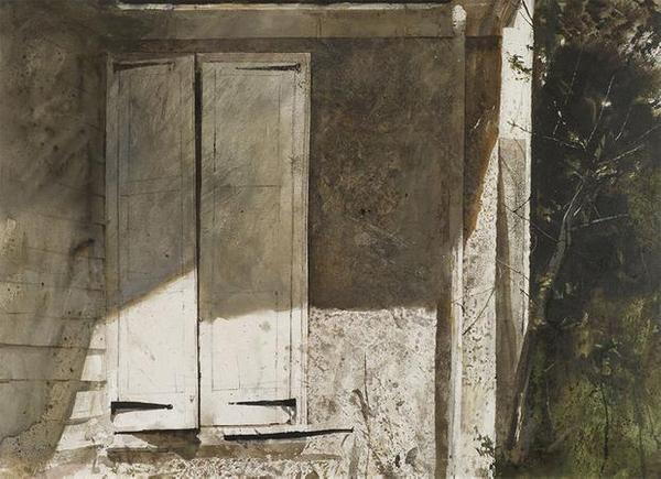 The Studio, 1966 watercolor © Andrew Wyeth