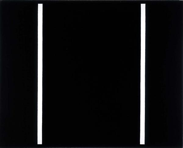  John McLaughlin, #10, 1965, oil on canvas, 48 × 60 in., The Eli and Edythe L.  Broad Collection, © Estate of John McLaughlin, photo courtesy the Eli and Edythe L.  Broad Collection