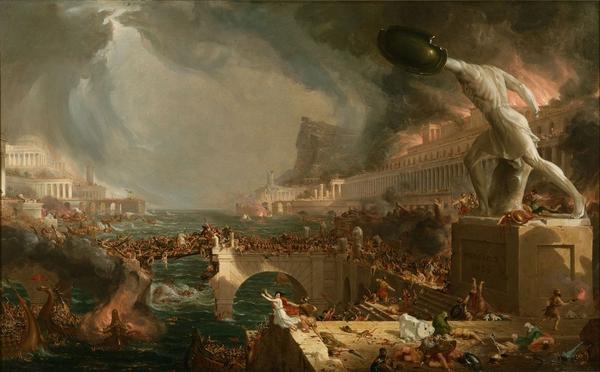 Thomas Cole, The Course of Empire Destruction, 1836