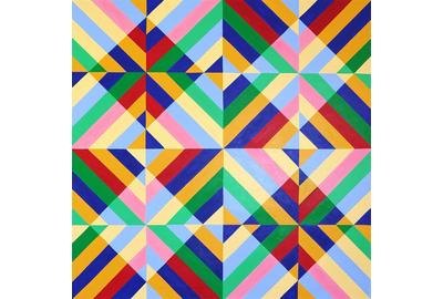 Osvaldo Bacman, The Mystery of Geometry #6, Acrylic on Canvas, 31.5'' x 31.5''