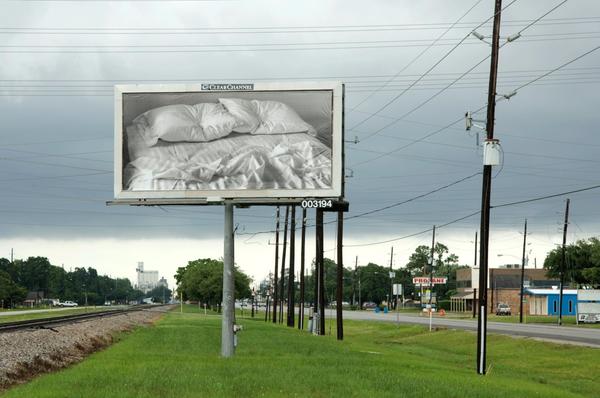 Felix Gonzalez-Torres, “Untitled,” 1991.  Billboard.  Installation view of Felix Gonzalez-Torres Billboard Project.  Artpace Foundation, San Antonio, TX.  Jan.–Dec.  2010.  Location: Highway 90 and Bartlett, Houston, TX.  