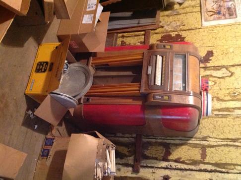 A Wurlitzer juke box is one of the many vintage items in the Pope Valley auction Saturday, September 6 in the California wine country.