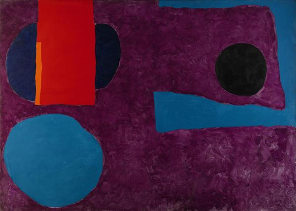 Patrick Heron, Big Violet with Red and Blue