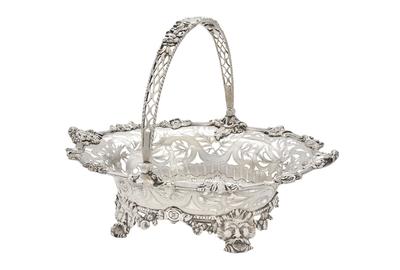 George II Silver Cake Basket, Paul de Lamerie, London, 1742.  Property from a Prominent Philadelphia Family.  Est.  $150,000-250,000.