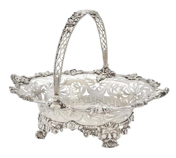 George II Silver Cake Basket, Paul de Lamerie, London, 1742.  Property from a Prominent Philadelphia Family.  Est.  $150,000-250,000.