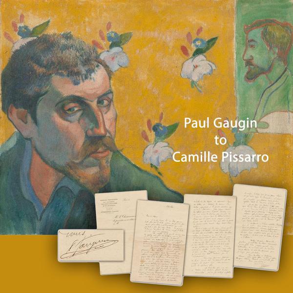 Three-page letter written by French artist Paul Gauguin to fellow artist Camille Pissarro in 1882, regarding fundamental ideas about art, artists and artistic methodology (est.  $40,000-$50,000).