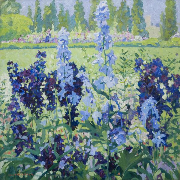 'Larkspur' by Jane Peterson (1876-1965)