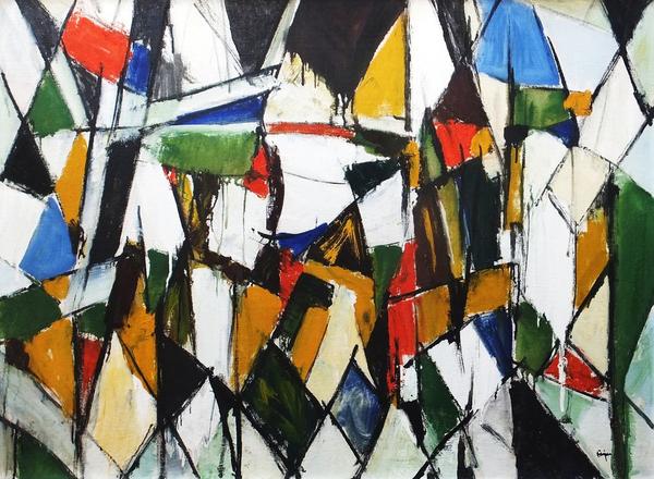 Arthur Pinajian, Untitled #4687, Woodstock, Twin Mountain, 1960, 29 x 40, oil on canvas