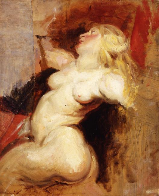 Delacroix, Nereid, Copy after Rubens