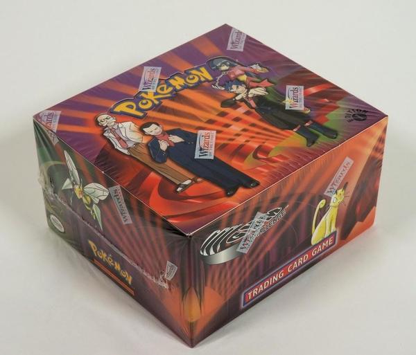 Wizards of the Coast Pokémon Gym Challenge 1st edition factory sealed booster box from 2000, a true Holy Grail item for Pokémon / TCG collectors ($17,500).